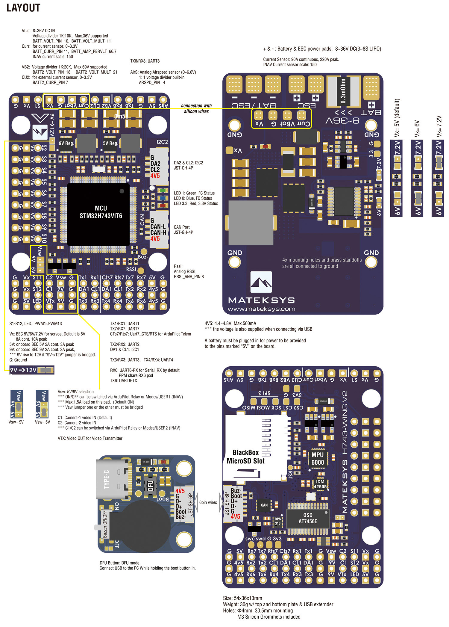 Matek H743-WING-V3