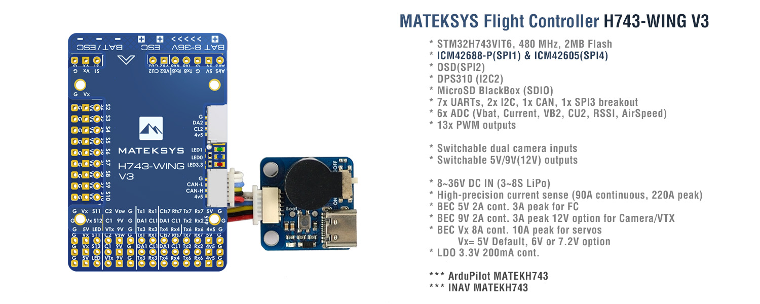 Matek H743-WING V3